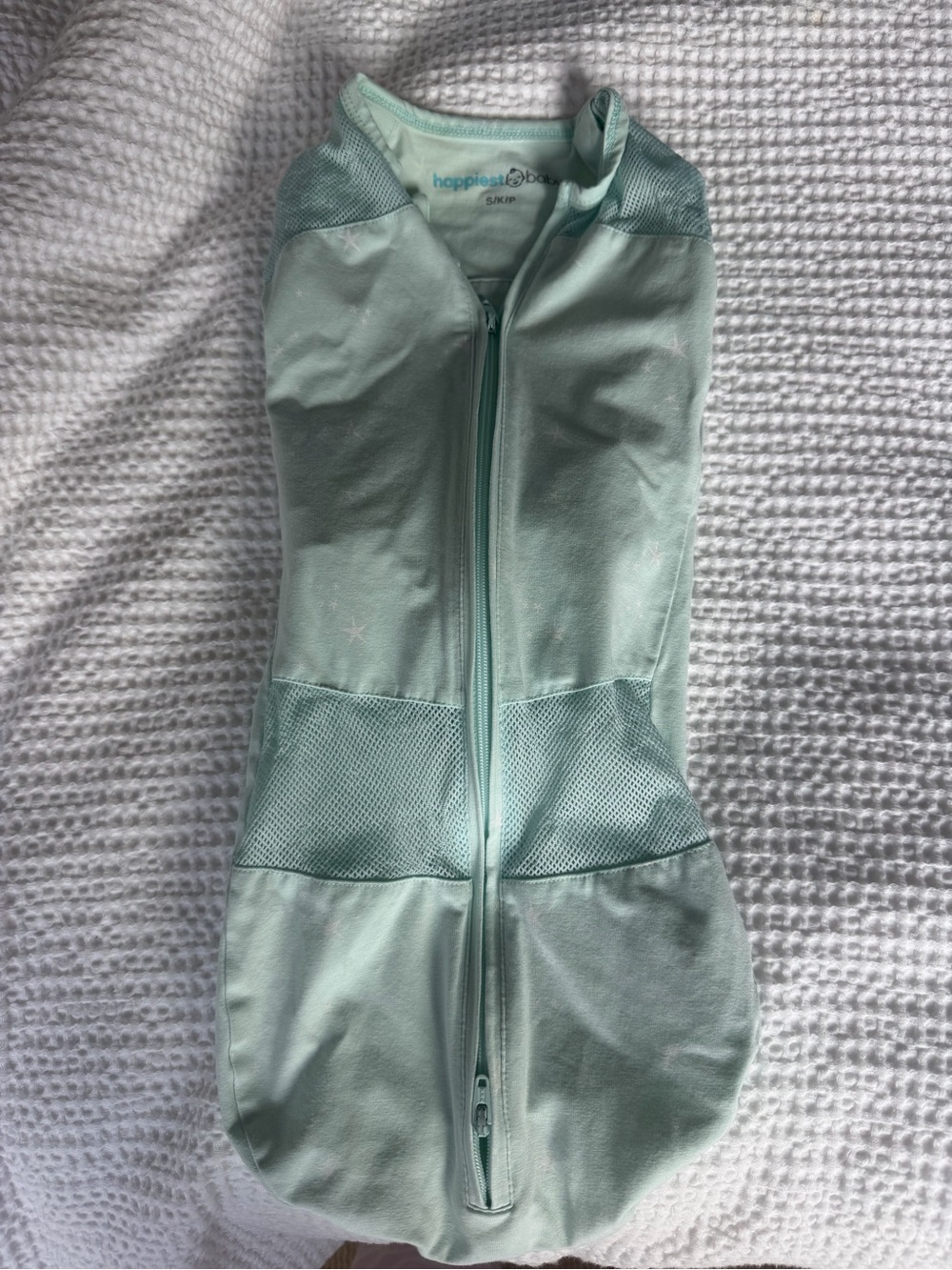 Happiest Baby Mint Sleep Sack Swaddle with Front Zip